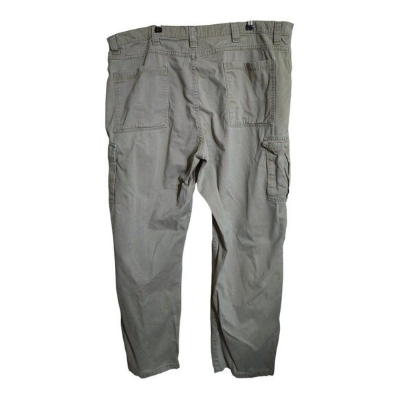 WRANGLER PANT Mens 44x32 GRAIN KHAKI CARGO CarpenterRELAXED FIT Gorpcore 70LEWGR - Picture 2 of 10
